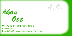 akos ott business card